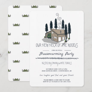 Our New Neck of the Woods Housewarming Party Invitation