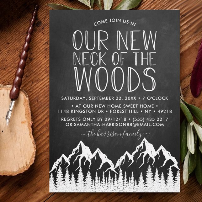Our New Neck Of The Woods | Housewarming Party Invitation (Creator Uploaded)