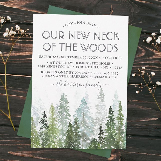 Our New Neck Of The Woods | Housewarming Party Invitation (Creator Uploaded)