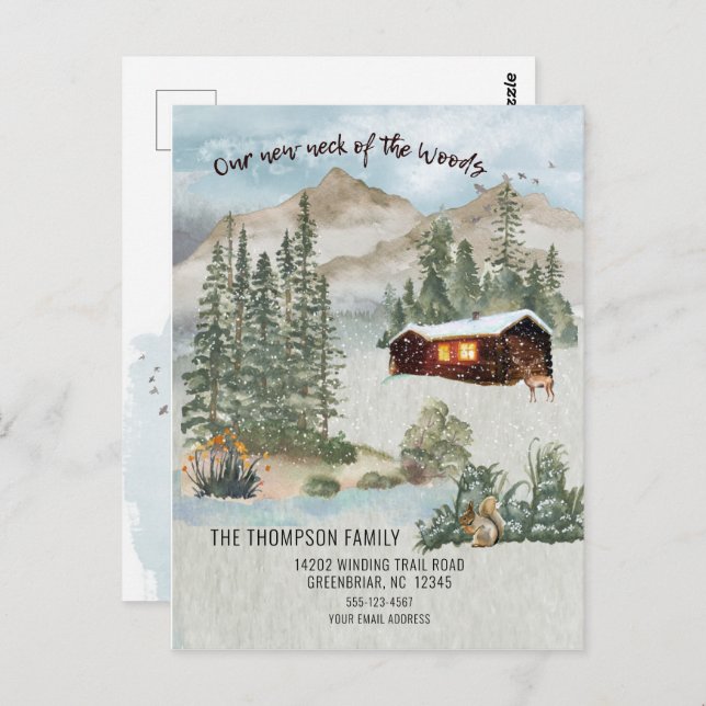 Our New Neck of the Woods Mountains Moving    Postcard (Front/Back)