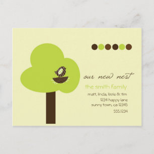 Our New Nest Announcement Postcard