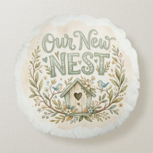 Our New Nest Pillow Housewarming Gift Decor