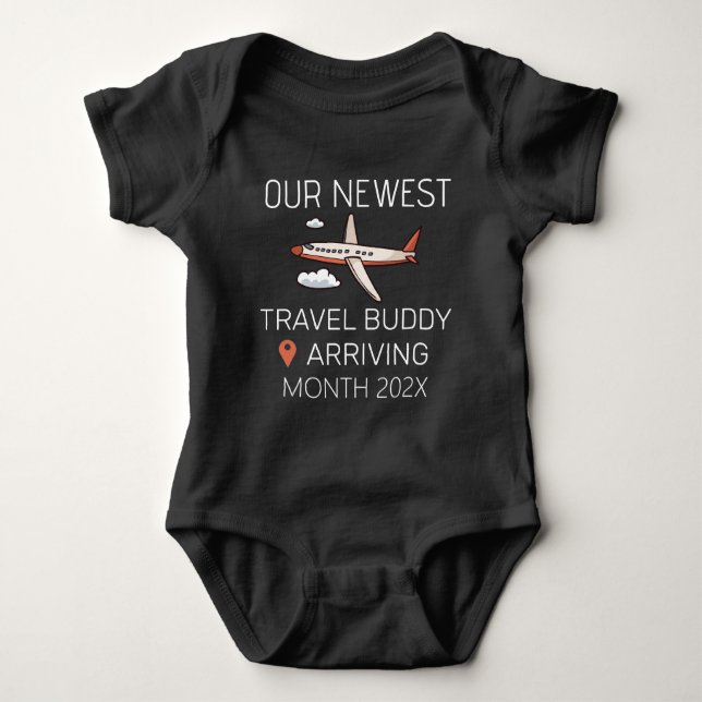 Our Newest Travel Buddy - Future Traveller Baby Bodysuit (Front)