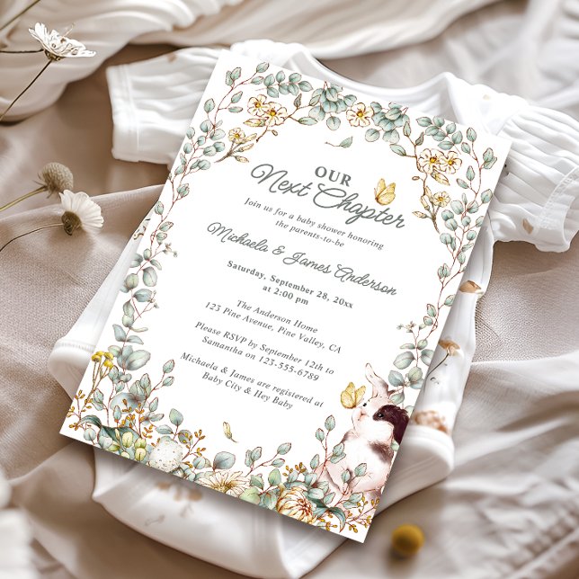 Our Next Chapter Fairytale Storybook Baby Shower Invitation (Creator Uploaded)