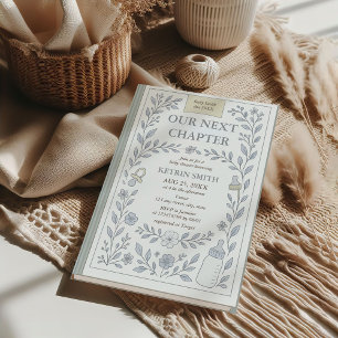 Our Next Chapter Storybook Boy Baby Shower Invitation