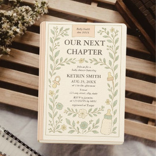 Our Next Chapter Storybook Fairytale Baby Shower Invitation