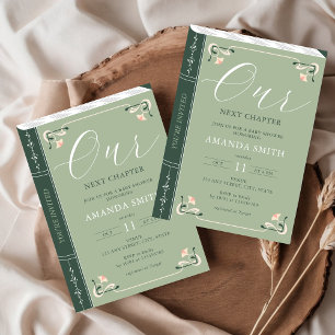 Our Next Chapter Storybook Fairytale Baby Shower Invitation