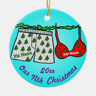 Our Nth Christmas Ceramic Ornament
