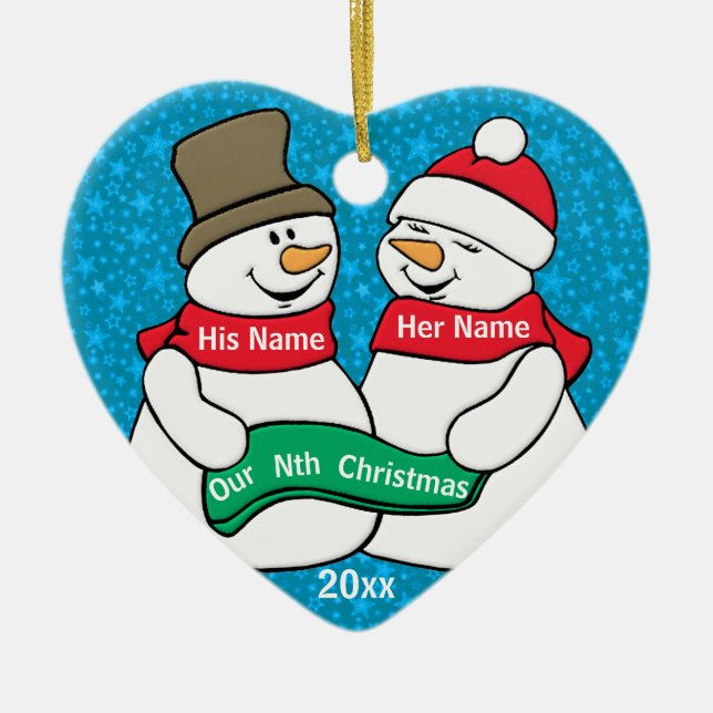Our Nth Christmas Ceramic Tree Decoration (Front)