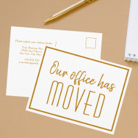 Our Office Has Moved Chic Gold Business Moving