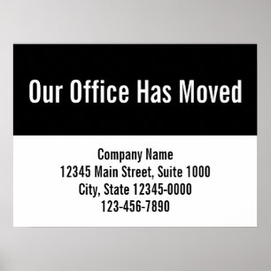 Our Office Has Moved Template Moving Announcement Poster