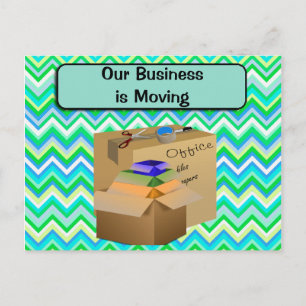 Our Office is Moving, Business Announcement Postcard