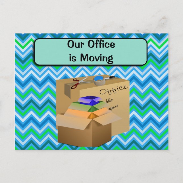 Our Office is Moving, Business Announcement Postcard (Front)