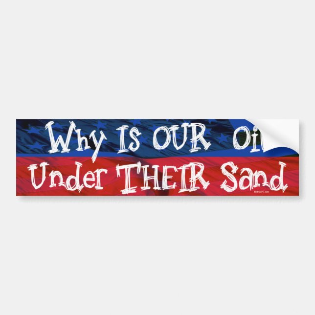 Our Oil Bumper Sticker (Front)