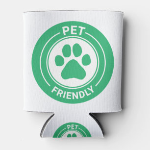Our Pet Friendly Bestie Westie Drawn Paw - Green Can Cooler