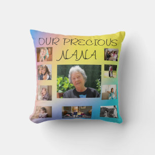 Our Precious Nana Throw Pillow