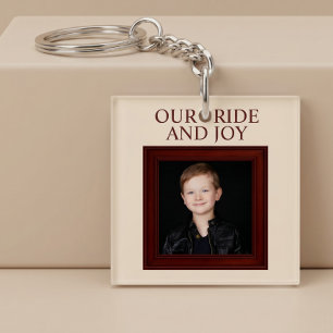 Our Pride And Joy Personalised Child Photo Key Ring