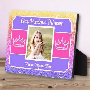 Our Princess photo Tabletop Plaque with Easel