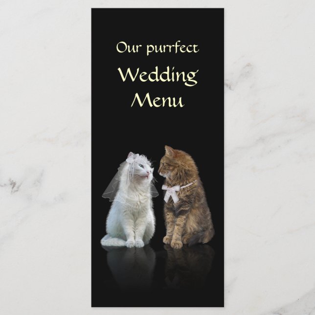 Our Purrfect Wedding Menu (Front)