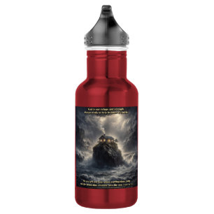 Our refuge & strength 532 ml water bottle