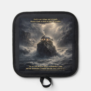 Our refuge & strength pot holder