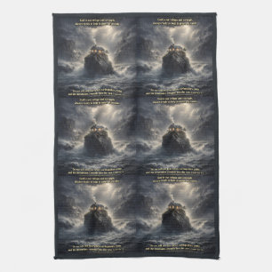 Our refuge & strength tea towel