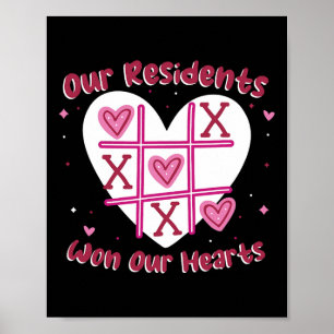 Our Residents Won Our Hearts Valentine Cute Heart Poster