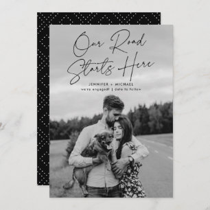 Our Road Starts Here Photo Engagement Announcement