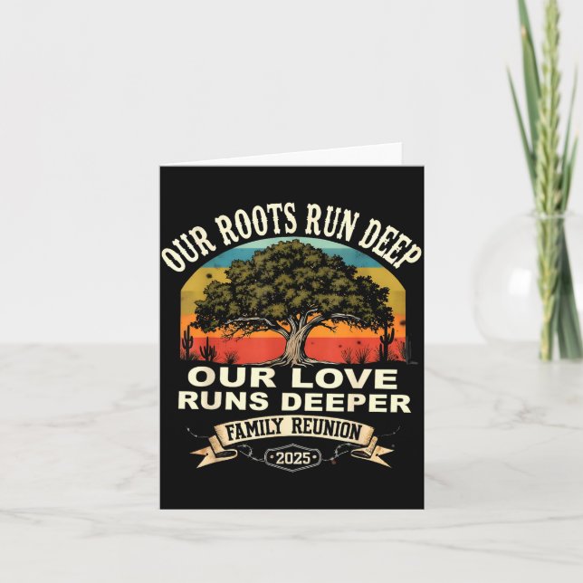 Our Roots Run Deep Family Reunion 2025 Gift  Card (Front)