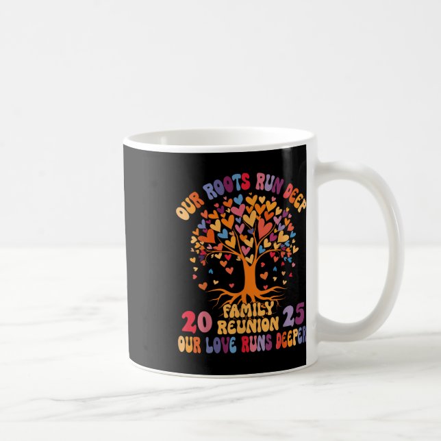 Our Roots Run Deep Our Love Runs Deeper Family Reu Coffee Mug (Right)