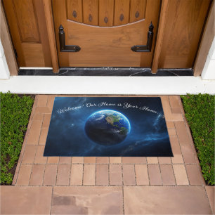 Our Sapphire Home in Space Doormat