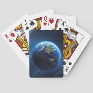 Our Sapphire Home in Space Playing Cards