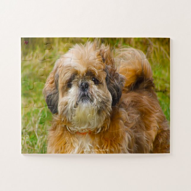 Our Shih Tzu Our Family Pet Jigsaw Puzzle (Horizontal)