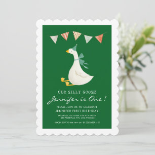 Our Silly Goose First Birthday Invitation
