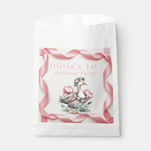 Our Silly Goose is Turn One Birthday  Favour Bag