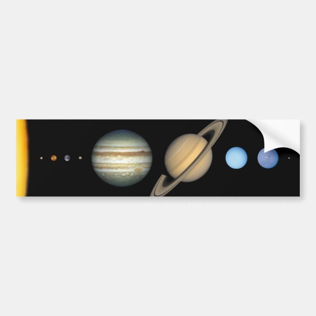 Our solar system bumper sticker (Front)