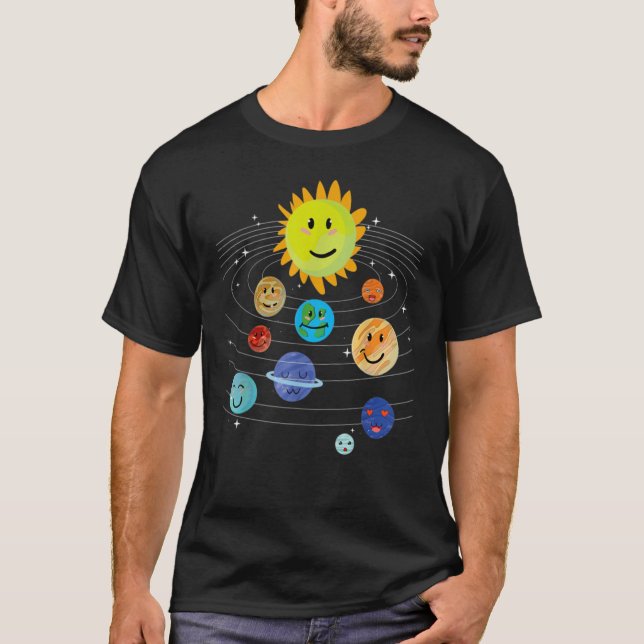 Our Solar System planet Science Education Space bo T-Shirt (Front)