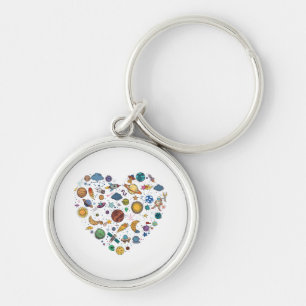 Our Solar System planet, Science Education Space k Key Ring
