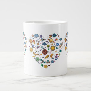 Our Solar System planet, Science Education Space k Large Coffee Mug