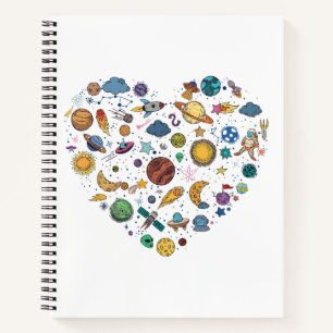 Our Solar System planet, Science Education Space k Notebook