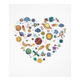 Our Solar System planet, Science Education Space k Photo Print