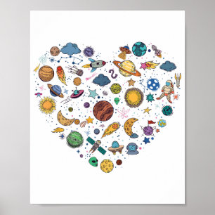 Our Solar System planet, Science Education Space k Poster