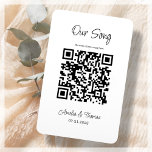 Our Song QR Code | Personalised Keepsake  Magnet<br><div class="desc">Introducing "Our Song Keepsake Magnet" - a unique and personal way to cherish that special melody forever. Featuring a sleek white background and elegant black script, the magnet may be personalised by adding your very own QR link to your favourite love song. Simply scan the code and relive memories on...</div>