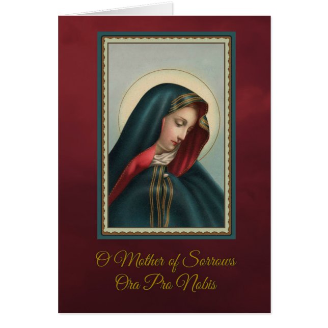 Our Sorrowful Mother Mass Offering w/prayer (Front)