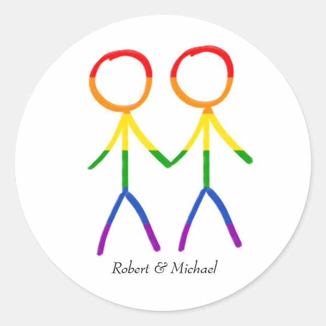 Our Special Day Classic Round Sticker (Front)