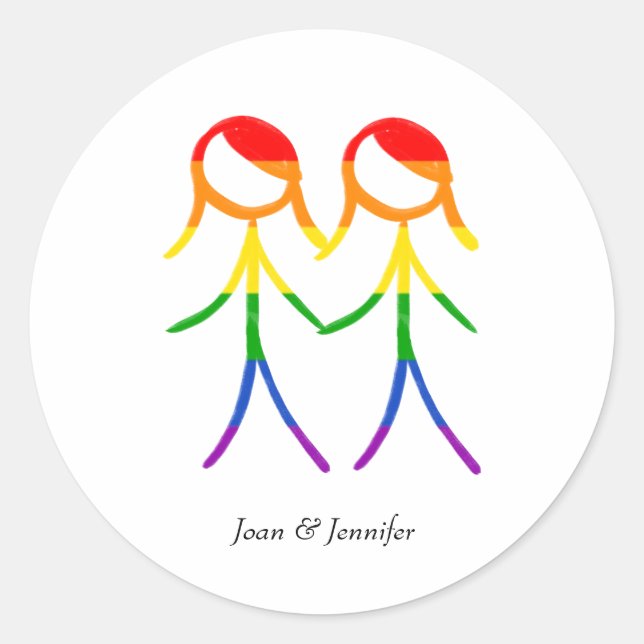 Our Special Day Classic Round Sticker (Front)