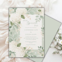 Our Special Day White Hydrangeas Vintage Wedding