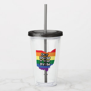 Our State of Our Pride Ohio Acrylic Tumbler