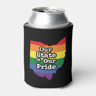 Our State of Our Pride Ohio Can Cooler