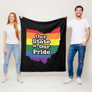 Our State of Our Pride Ohio Fleece Blanket